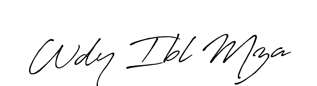 It looks lik you need a new signature style for name Wdy Ibl Mza. Design unique handwritten (Antro_Vectra_Bolder) signature with our free signature maker in just a few clicks. Wdy Ibl Mza signature style 7 images and pictures png