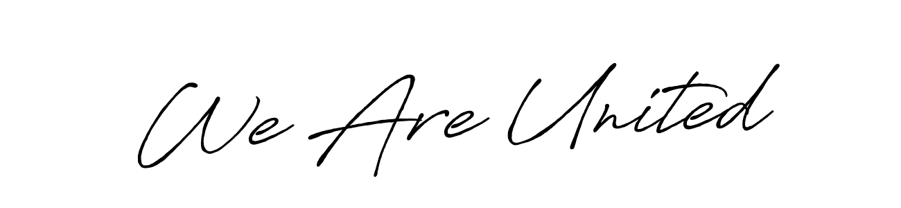 Make a beautiful signature design for name We Are United. Use this online signature maker to create a handwritten signature for free. We Are United signature style 7 images and pictures png