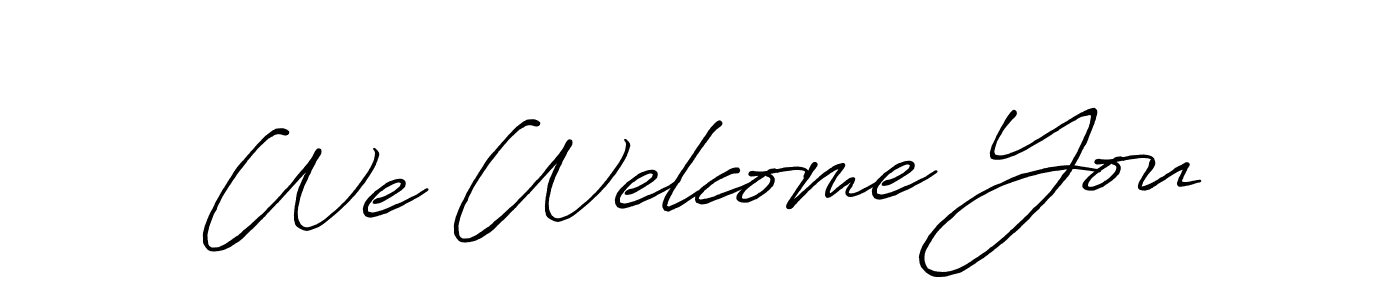 Make a beautiful signature design for name We Welcome You. Use this online signature maker to create a handwritten signature for free. We Welcome You signature style 7 images and pictures png