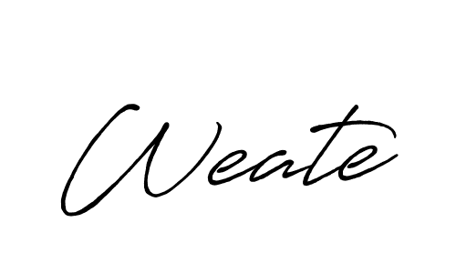 Also we have Weate name is the best signature style. Create professional handwritten signature collection using Antro_Vectra_Bolder autograph style. Weate signature style 7 images and pictures png