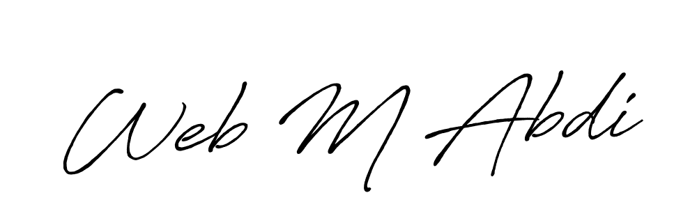 Here are the top 10 professional signature styles for the name Web M Abdi. These are the best autograph styles you can use for your name. Web M Abdi signature style 7 images and pictures png