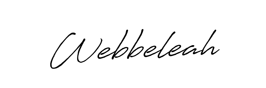 Make a beautiful signature design for name Webbeleah. With this signature (Antro_Vectra_Bolder) style, you can create a handwritten signature for free. Webbeleah signature style 7 images and pictures png