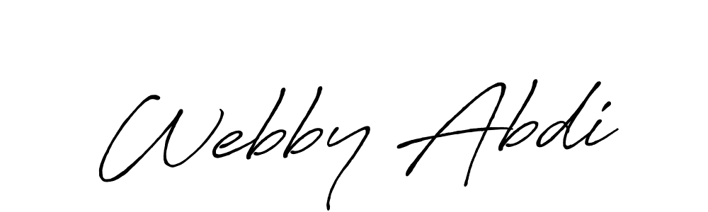 Best and Professional Signature Style for Webby Abdi. Antro_Vectra_Bolder Best Signature Style Collection. Webby Abdi signature style 7 images and pictures png