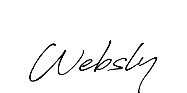 You should practise on your own different ways (Antro_Vectra_Bolder) to write your name (Websly) in signature. don't let someone else do it for you. Websly signature style 7 images and pictures png