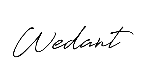 Once you've used our free online signature maker to create your best signature Antro_Vectra_Bolder style, it's time to enjoy all of the benefits that Wedant name signing documents. Wedant signature style 7 images and pictures png