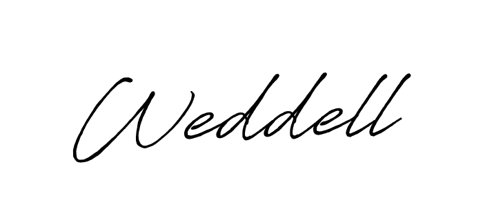 Design your own signature with our free online signature maker. With this signature software, you can create a handwritten (Antro_Vectra_Bolder) signature for name Weddell. Weddell signature style 7 images and pictures png