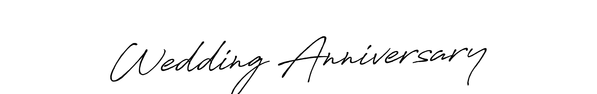 Use a signature maker to create a handwritten signature online. With this signature software, you can design (Antro_Vectra_Bolder) your own signature for name Wedding Anniversary. Wedding Anniversary signature style 7 images and pictures png