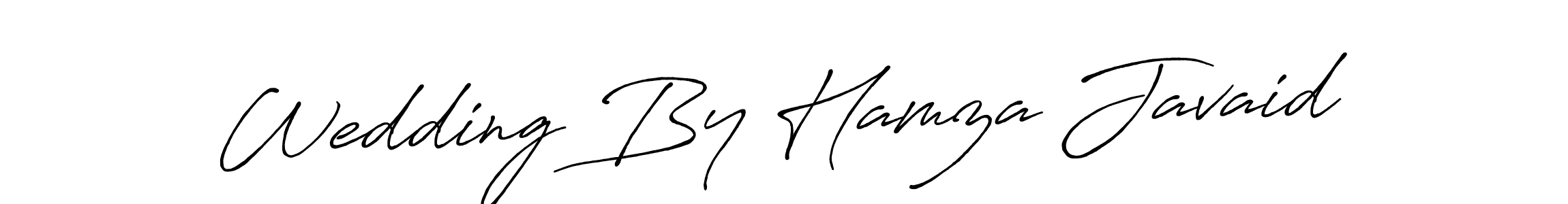 Wedding By Hamza Javaid stylish signature style. Best Handwritten Sign (Antro_Vectra_Bolder) for my name. Handwritten Signature Collection Ideas for my name Wedding By Hamza Javaid. Wedding By Hamza Javaid signature style 7 images and pictures png