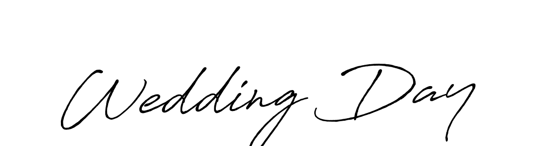 Design your own signature with our free online signature maker. With this signature software, you can create a handwritten (Antro_Vectra_Bolder) signature for name Wedding Day. Wedding Day signature style 7 images and pictures png