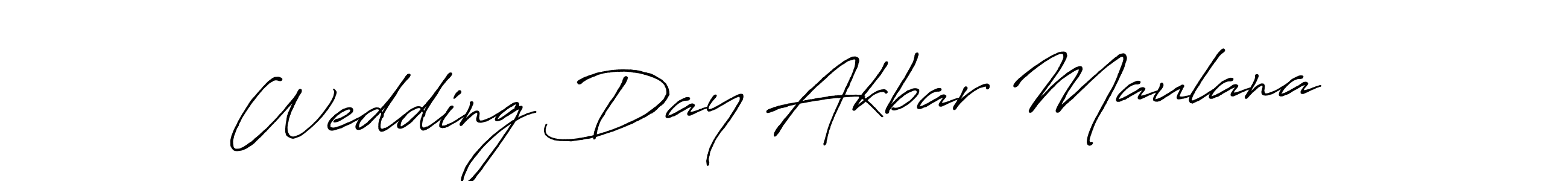 Once you've used our free online signature maker to create your best signature Antro_Vectra_Bolder style, it's time to enjoy all of the benefits that Wedding Day Akbar Maulana  name signing documents. Wedding Day Akbar Maulana  signature style 7 images and pictures png