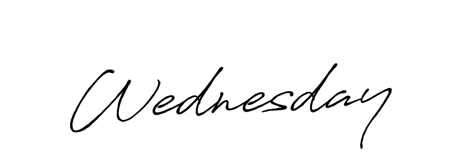 Use a signature maker to create a handwritten signature online. With this signature software, you can design (Antro_Vectra_Bolder) your own signature for name Wednesday. Wednesday signature style 7 images and pictures png
