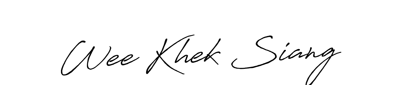 Antro_Vectra_Bolder is a professional signature style that is perfect for those who want to add a touch of class to their signature. It is also a great choice for those who want to make their signature more unique. Get Wee Khek Siang name to fancy signature for free. Wee Khek Siang signature style 7 images and pictures png