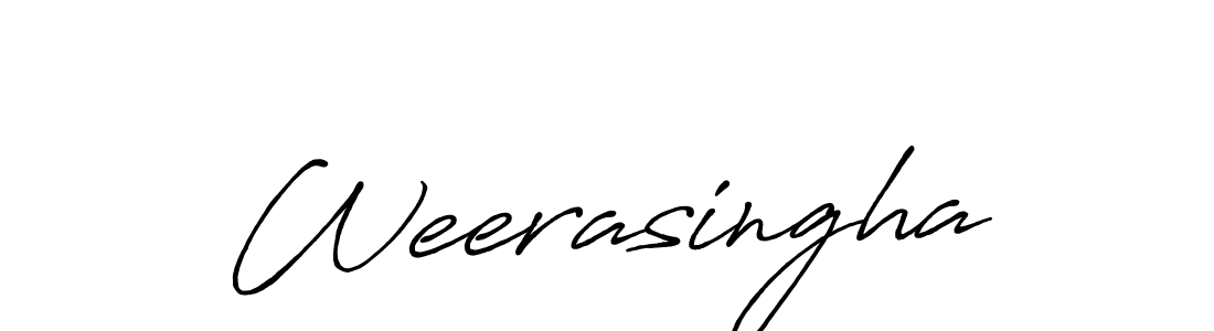 How to make Weerasingha name signature. Use Antro_Vectra_Bolder style for creating short signs online. This is the latest handwritten sign. Weerasingha signature style 7 images and pictures png