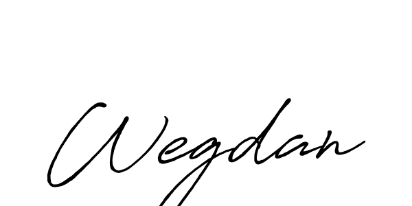 How to make Wegdan signature? Antro_Vectra_Bolder is a professional autograph style. Create handwritten signature for Wegdan name. Wegdan signature style 7 images and pictures png