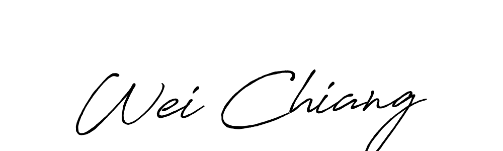 Wei Chiang stylish signature style. Best Handwritten Sign (Antro_Vectra_Bolder) for my name. Handwritten Signature Collection Ideas for my name Wei Chiang. Wei Chiang signature style 7 images and pictures png