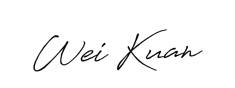 Similarly Antro_Vectra_Bolder is the best handwritten signature design. Signature creator online .You can use it as an online autograph creator for name Wei Kuan. Wei Kuan signature style 7 images and pictures png
