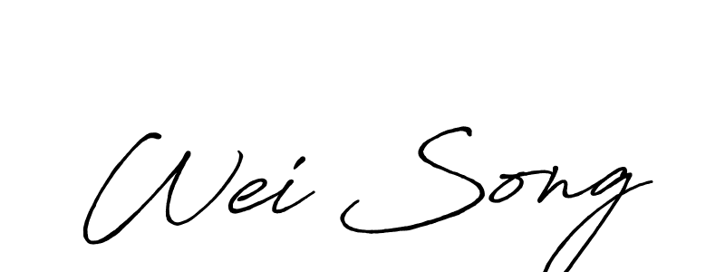 You should practise on your own different ways (Antro_Vectra_Bolder) to write your name (Wei Song) in signature. don't let someone else do it for you. Wei Song signature style 7 images and pictures png