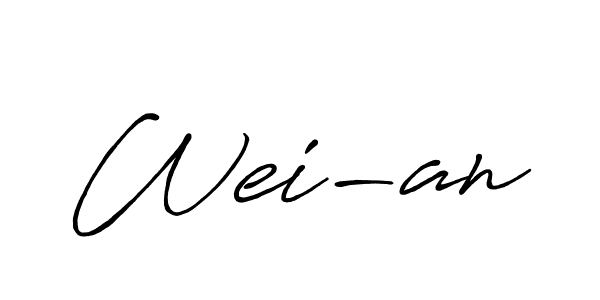 You can use this online signature creator to create a handwritten signature for the name Wei-an. This is the best online autograph maker. Wei-an signature style 7 images and pictures png