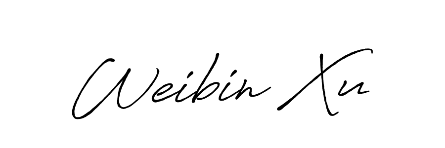 The best way (Antro_Vectra_Bolder) to make a short signature is to pick only two or three words in your name. The name Weibin Xu include a total of six letters. For converting this name. Weibin Xu signature style 7 images and pictures png