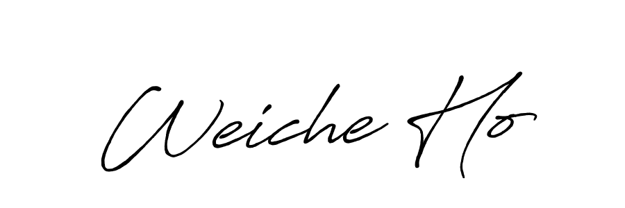 Also we have Weiche Ho name is the best signature style. Create professional handwritten signature collection using Antro_Vectra_Bolder autograph style. Weiche Ho signature style 7 images and pictures png