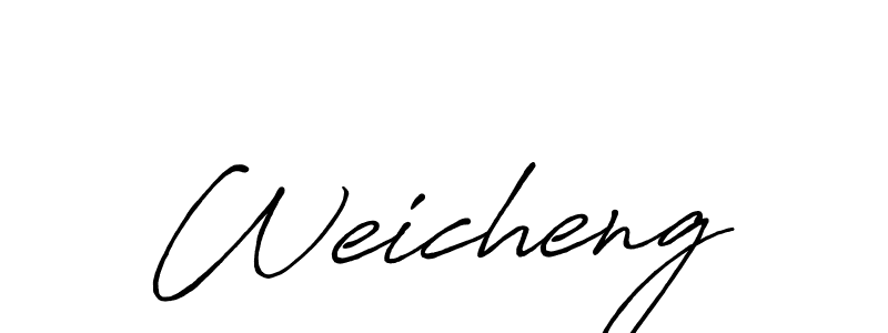 Once you've used our free online signature maker to create your best signature Antro_Vectra_Bolder style, it's time to enjoy all of the benefits that Weicheng name signing documents. Weicheng signature style 7 images and pictures png
