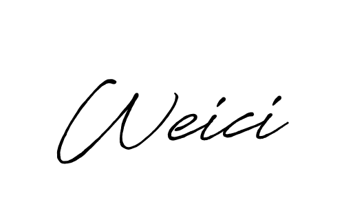 Design your own signature with our free online signature maker. With this signature software, you can create a handwritten (Antro_Vectra_Bolder) signature for name Weici. Weici signature style 7 images and pictures png