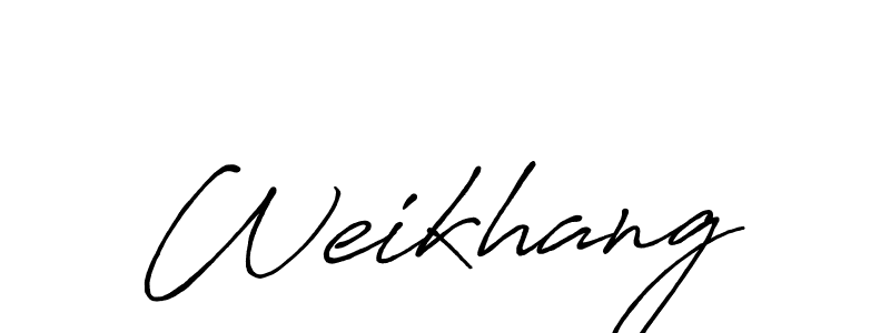 Weikhang stylish signature style. Best Handwritten Sign (Antro_Vectra_Bolder) for my name. Handwritten Signature Collection Ideas for my name Weikhang. Weikhang signature style 7 images and pictures png