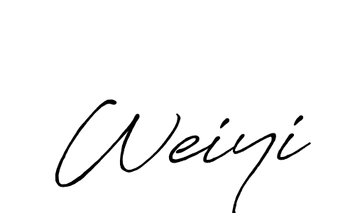 How to make Weiyi signature? Antro_Vectra_Bolder is a professional autograph style. Create handwritten signature for Weiyi name. Weiyi signature style 7 images and pictures png