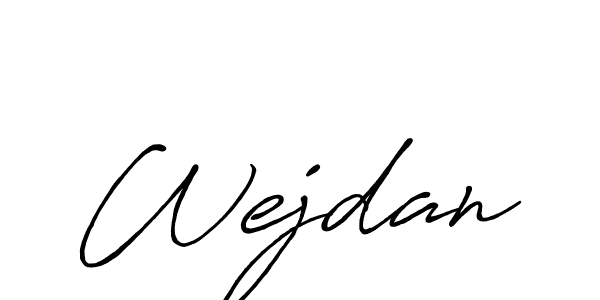 Also You can easily find your signature by using the search form. We will create Wejdan name handwritten signature images for you free of cost using Antro_Vectra_Bolder sign style. Wejdan signature style 7 images and pictures png