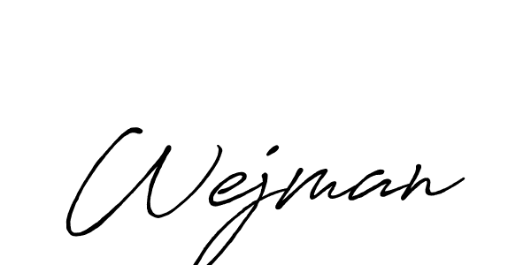 Also You can easily find your signature by using the search form. We will create Wejman name handwritten signature images for you free of cost using Antro_Vectra_Bolder sign style. Wejman signature style 7 images and pictures png