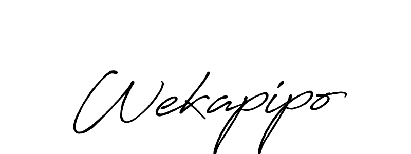 if you are searching for the best signature style for your name Wekapipo. so please give up your signature search. here we have designed multiple signature styles  using Antro_Vectra_Bolder. Wekapipo signature style 7 images and pictures png