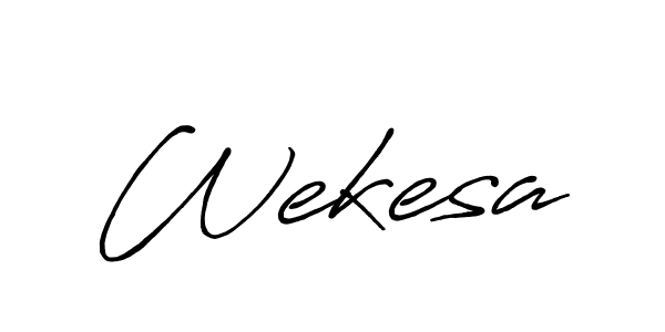 Also we have Wekesa name is the best signature style. Create professional handwritten signature collection using Antro_Vectra_Bolder autograph style. Wekesa signature style 7 images and pictures png