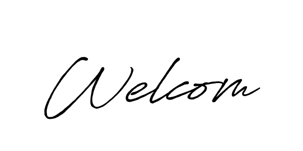 The best way (Antro_Vectra_Bolder) to make a short signature is to pick only two or three words in your name. The name Welcom include a total of six letters. For converting this name. Welcom signature style 7 images and pictures png