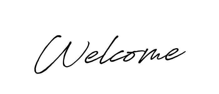 Make a short Welcome signature style. Manage your documents anywhere anytime using Antro_Vectra_Bolder. Create and add eSignatures, submit forms, share and send files easily. Welcome signature style 7 images and pictures png