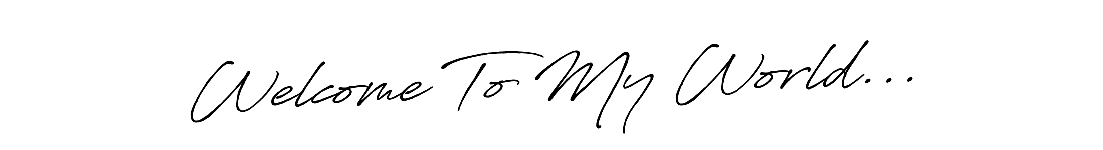 You can use this online signature creator to create a handwritten signature for the name Welcome To My World.... This is the best online autograph maker. Welcome To My World... signature style 7 images and pictures png
