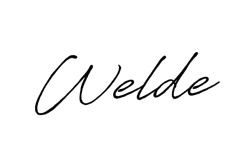 Similarly Antro_Vectra_Bolder is the best handwritten signature design. Signature creator online .You can use it as an online autograph creator for name Welde. Welde signature style 7 images and pictures png