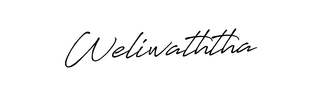 Design your own signature with our free online signature maker. With this signature software, you can create a handwritten (Antro_Vectra_Bolder) signature for name Weliwaththa. Weliwaththa signature style 7 images and pictures png