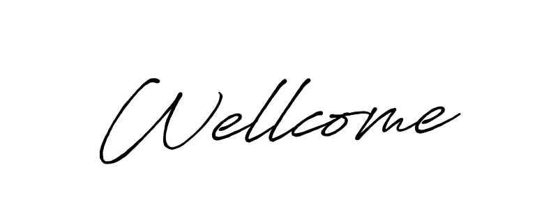 Create a beautiful signature design for name Wellcome. With this signature (Antro_Vectra_Bolder) fonts, you can make a handwritten signature for free. Wellcome signature style 7 images and pictures png