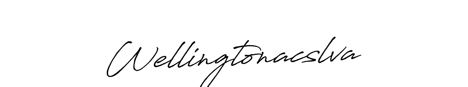 How to make Wellingtonacslva name signature. Use Antro_Vectra_Bolder style for creating short signs online. This is the latest handwritten sign. Wellingtonacslva signature style 7 images and pictures png