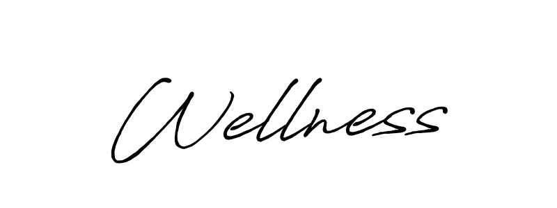 Also we have Wellness name is the best signature style. Create professional handwritten signature collection using Antro_Vectra_Bolder autograph style. Wellness signature style 7 images and pictures png