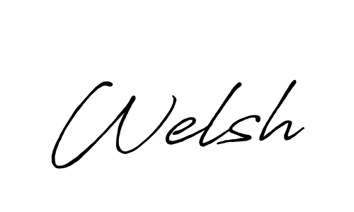 How to make Welsh signature? Antro_Vectra_Bolder is a professional autograph style. Create handwritten signature for Welsh name. Welsh signature style 7 images and pictures png