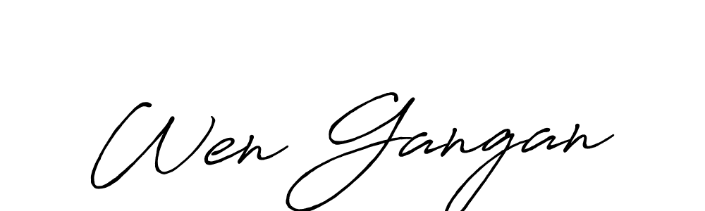 Make a beautiful signature design for name Wen Gangan. Use this online signature maker to create a handwritten signature for free. Wen Gangan signature style 7 images and pictures png