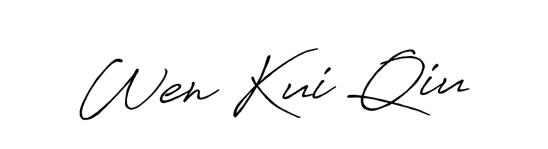 Similarly Antro_Vectra_Bolder is the best handwritten signature design. Signature creator online .You can use it as an online autograph creator for name Wen Kui Qiu. Wen Kui Qiu signature style 7 images and pictures png