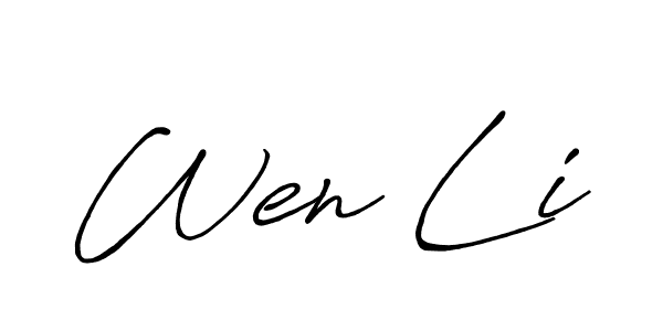 Check out images of Autograph of Wen Li name. Actor Wen Li Signature Style. Antro_Vectra_Bolder is a professional sign style online. Wen Li signature style 7 images and pictures png