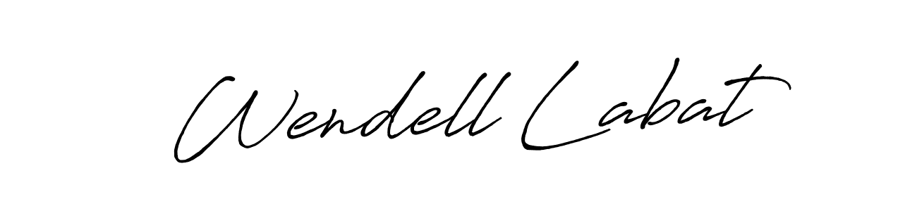 Antro_Vectra_Bolder is a professional signature style that is perfect for those who want to add a touch of class to their signature. It is also a great choice for those who want to make their signature more unique. Get Wendell Labat name to fancy signature for free. Wendell Labat signature style 7 images and pictures png