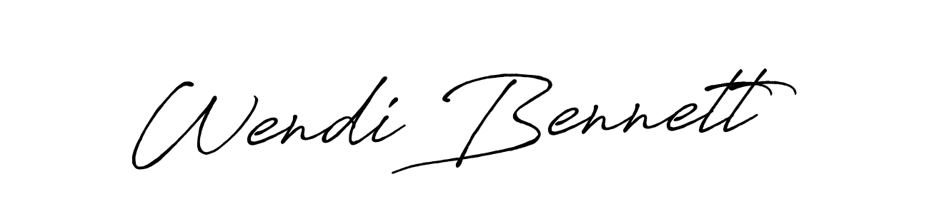 Also we have Wendi Bennett name is the best signature style. Create professional handwritten signature collection using Antro_Vectra_Bolder autograph style. Wendi Bennett signature style 7 images and pictures png