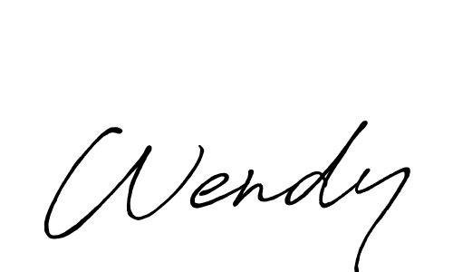 It looks lik you need a new signature style for name Wendy. Design unique handwritten (Antro_Vectra_Bolder) signature with our free signature maker in just a few clicks. Wendy signature style 7 images and pictures png