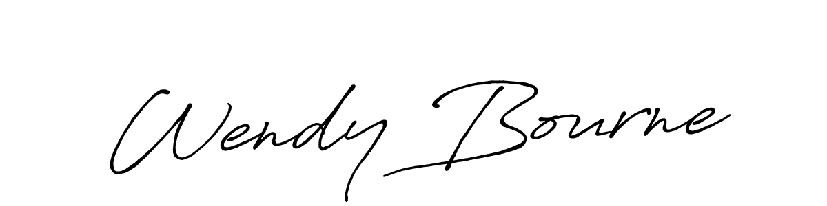 Design your own signature with our free online signature maker. With this signature software, you can create a handwritten (Antro_Vectra_Bolder) signature for name Wendy Bourne. Wendy Bourne signature style 7 images and pictures png