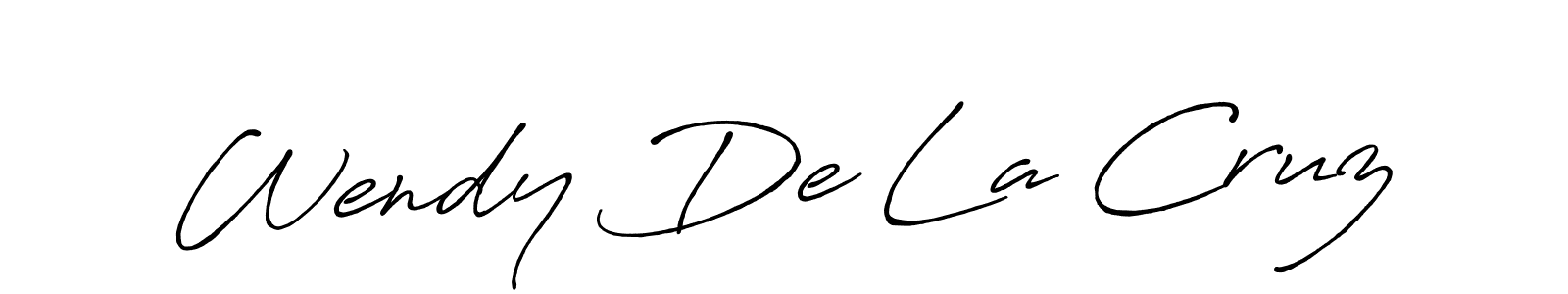 Similarly Antro_Vectra_Bolder is the best handwritten signature design. Signature creator online .You can use it as an online autograph creator for name Wendy De La Cruz. Wendy De La Cruz signature style 7 images and pictures png