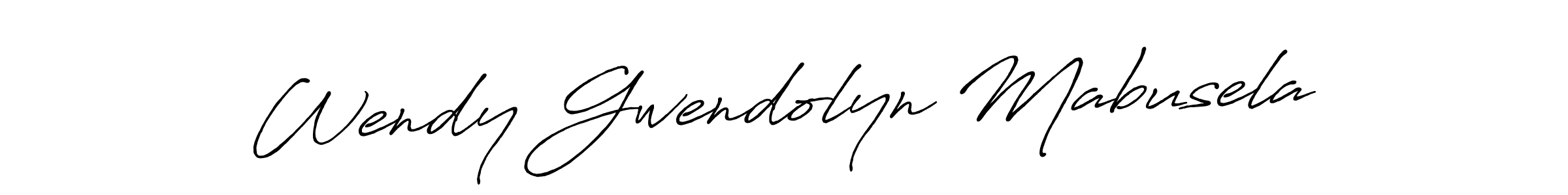 Make a beautiful signature design for name Wendy Gwendolyn Mabusela. Use this online signature maker to create a handwritten signature for free. Wendy Gwendolyn Mabusela signature style 7 images and pictures png